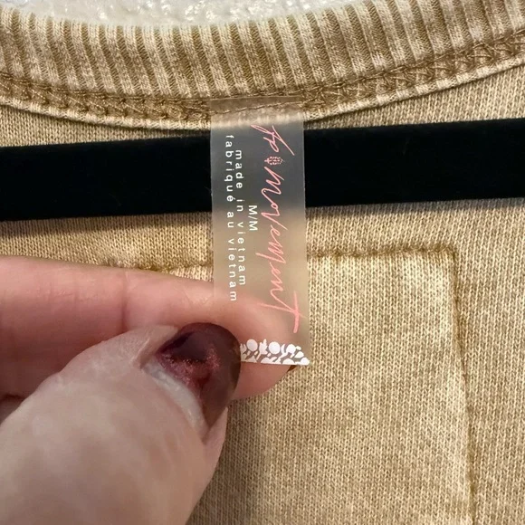 NWOT Free People Movement Timko Onesie Utility Jumpsuit Wide Leg Neutral Tan Med - Picture 6 of 12